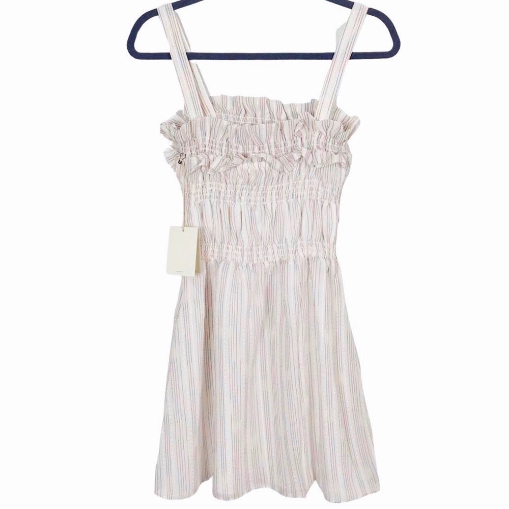 Tularosa Ivory Ellie Smocked Dress Summer Casual - Picture 5 of 12